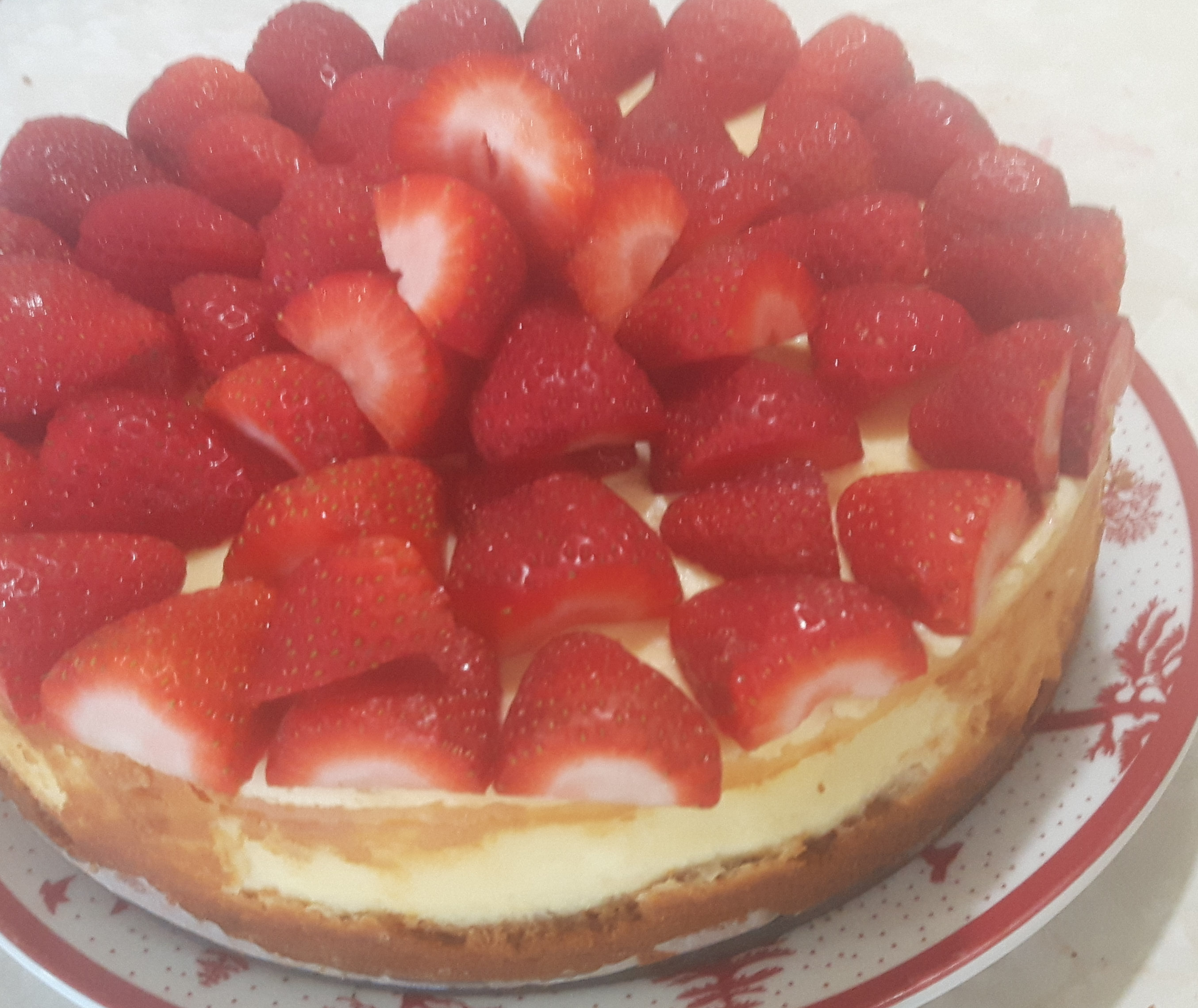 Cheese Cake with Strawberries